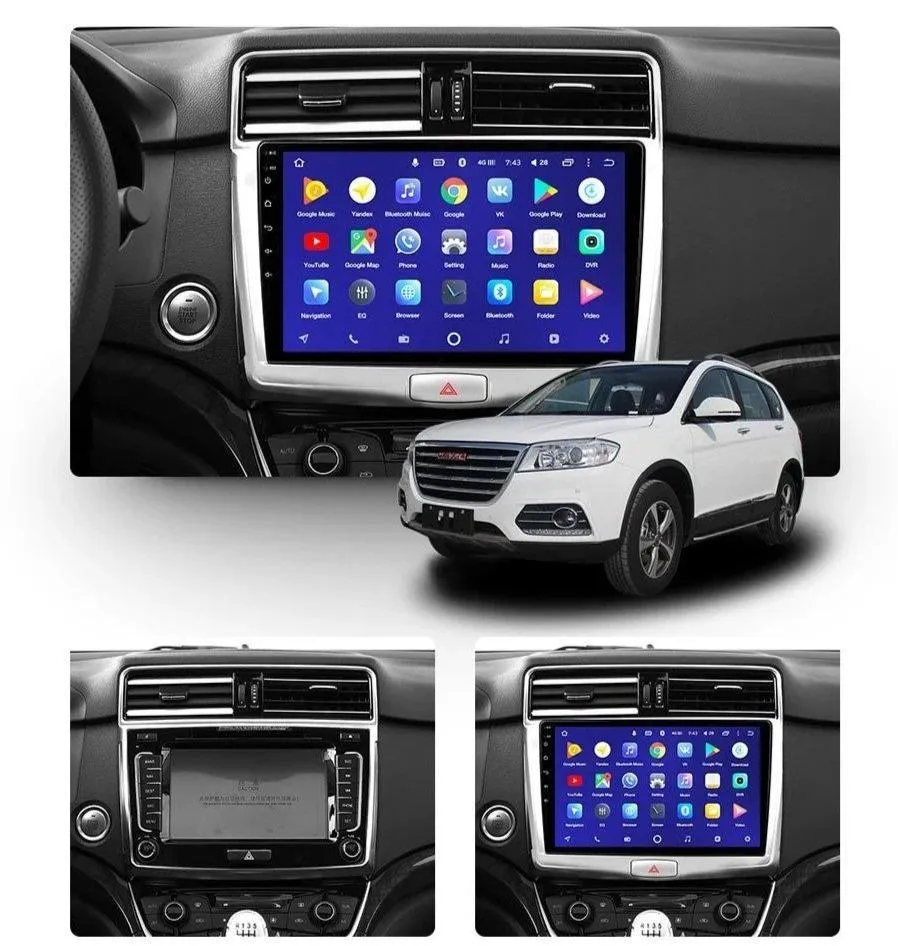 Car Dealz 10.2" Android 10.0 Haval H6 2016-2018 In Dash Plus OEM Fascia