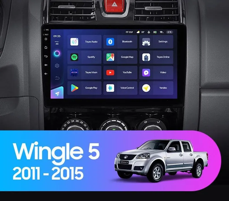 Car Dealz 10.2" Android 12.0 For Great Wall Wingle 5 2011 - 2015 In Dash Plus OEM Fascia