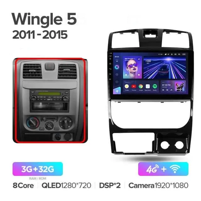 Car Dealz 10.2" Android 12.0 For Great Wall Wingle 5 2011 - 2015 In Dash Plus OEM Fascia
