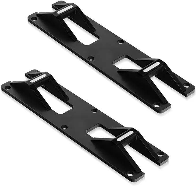 Cargo Crossbars Mount Plates for R1T/R1S 2022 2023 2024, Roof Rack Crossbars Wall Mount Custom Compatible with R1T/R1S Accessories 2022-2024（Black）
