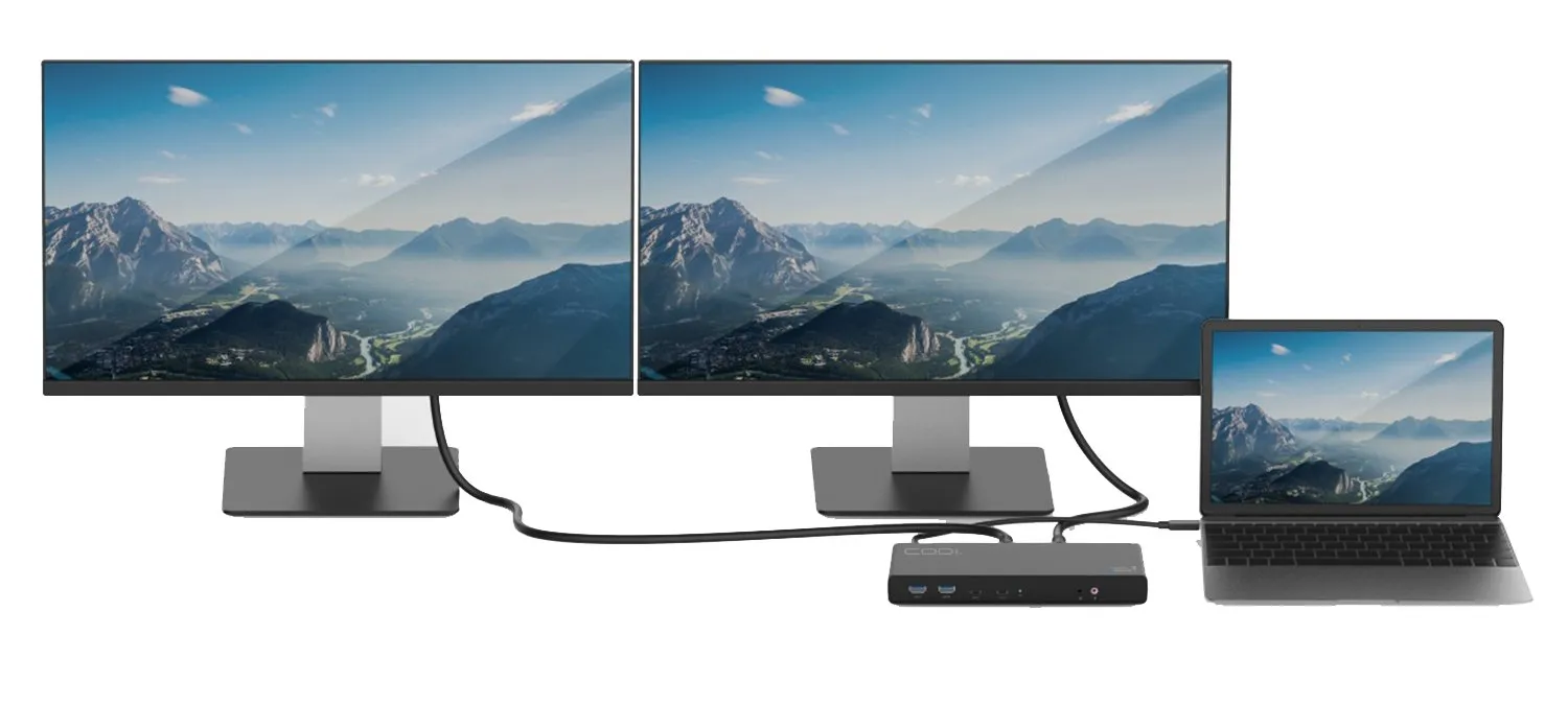 Centro1200 Dual 4K Universal USB-C Docking Station*