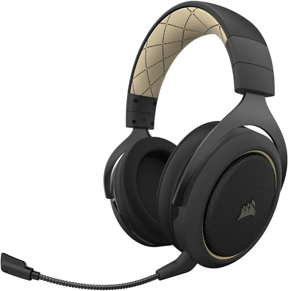 Corsair Headset HS70 Pro Wireless Gaming Headset - 7.1 Surround Sound Headphones for PC, PS5, and PS4 - Discord Certified - 50mm Drivers (Cream)