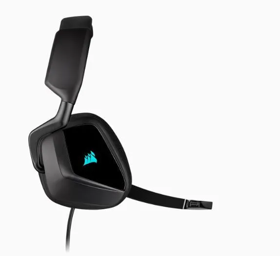 Corsair Void RGB Elite USB Premium Gaming Headset, 7.1 Surround Sound, Black