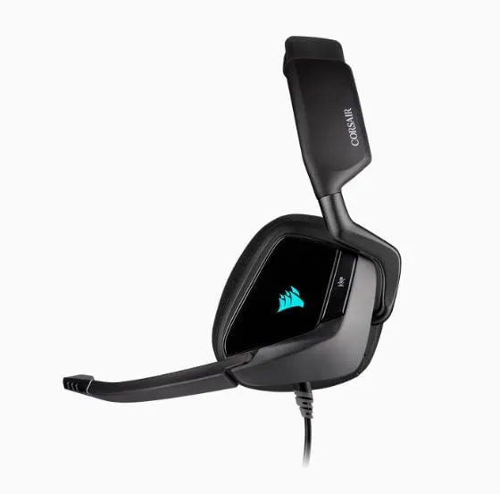 Corsair Void RGB Elite USB Premium Gaming Headset, 7.1 Surround Sound, Black