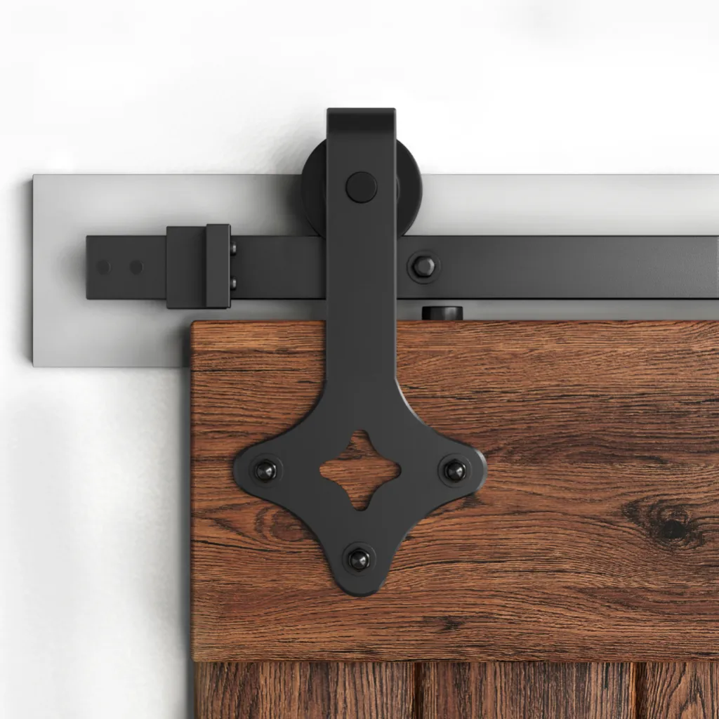 Country Style Bypass Barn Door Hardware Kit