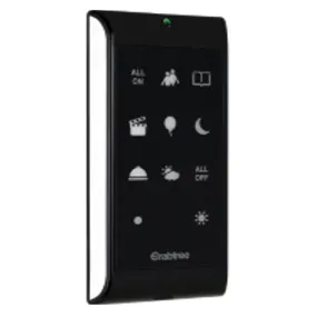 Crabtree Smart Up Scene Controller Glossy Black ACWAA006