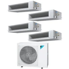 Daikin 4-Zone Concealed Ducted Mini-Split 48000 BTU Heat Pump Air Conditioner 12k   12k   12k   15k - 14.5 SEER2