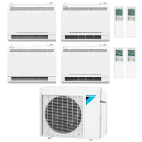 Daikin 4-Zone Floor Standing Ductless Mini Split 36000 BTU Heat Pump Air Conditioner 12k   12k  12k   12k 18.1 SEER2