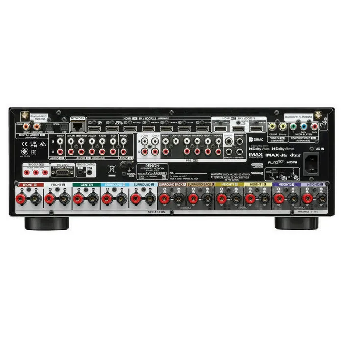 Denon AVC-X4800H 9.2ch 8K AV Receiver with HEOS® Built-In