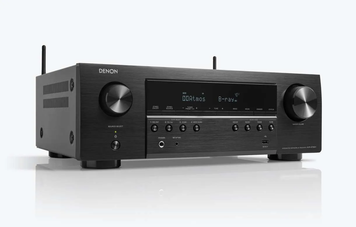 Denon AVR-S760H 7.2 Channel 8K AV Receiver with 3D Audio, Voice Control and HEOS