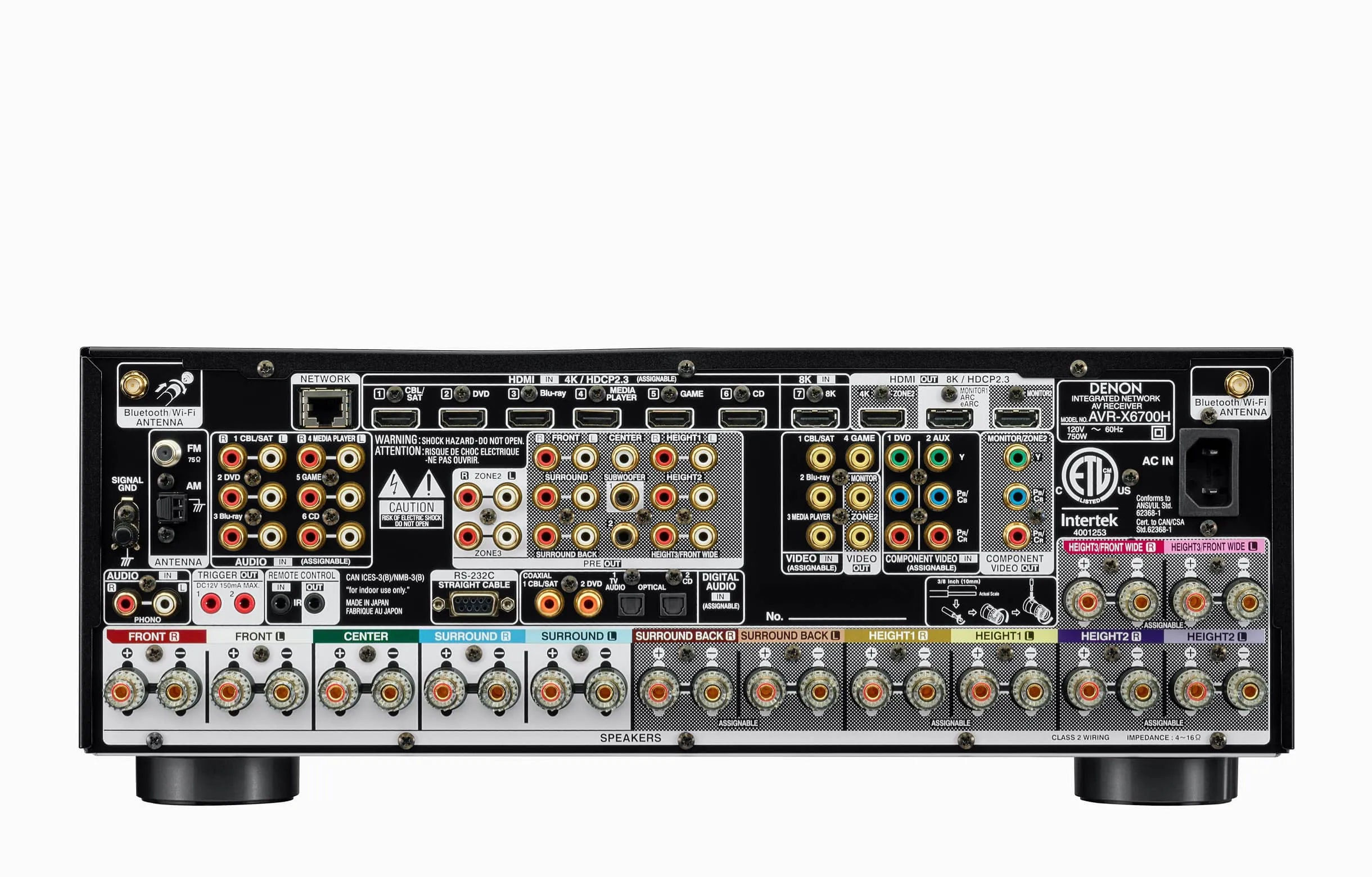 Denon AVR-X6700H - Home theater receivers