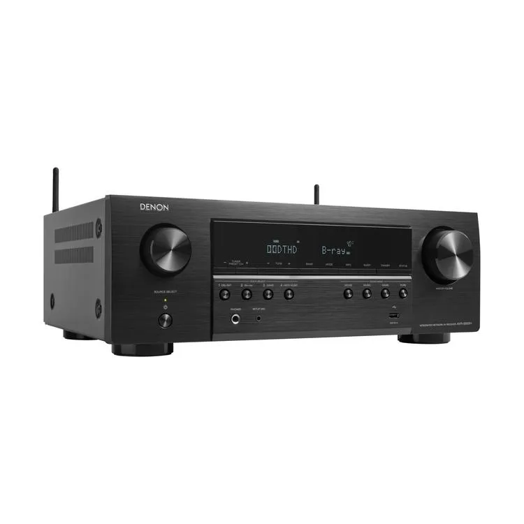 Denon AVRS660H | Récepteur AV 5.2 canaux - Cinéma maison - 8K - HEOS intégré - Commande vocale - 75 W / Canal - Noir