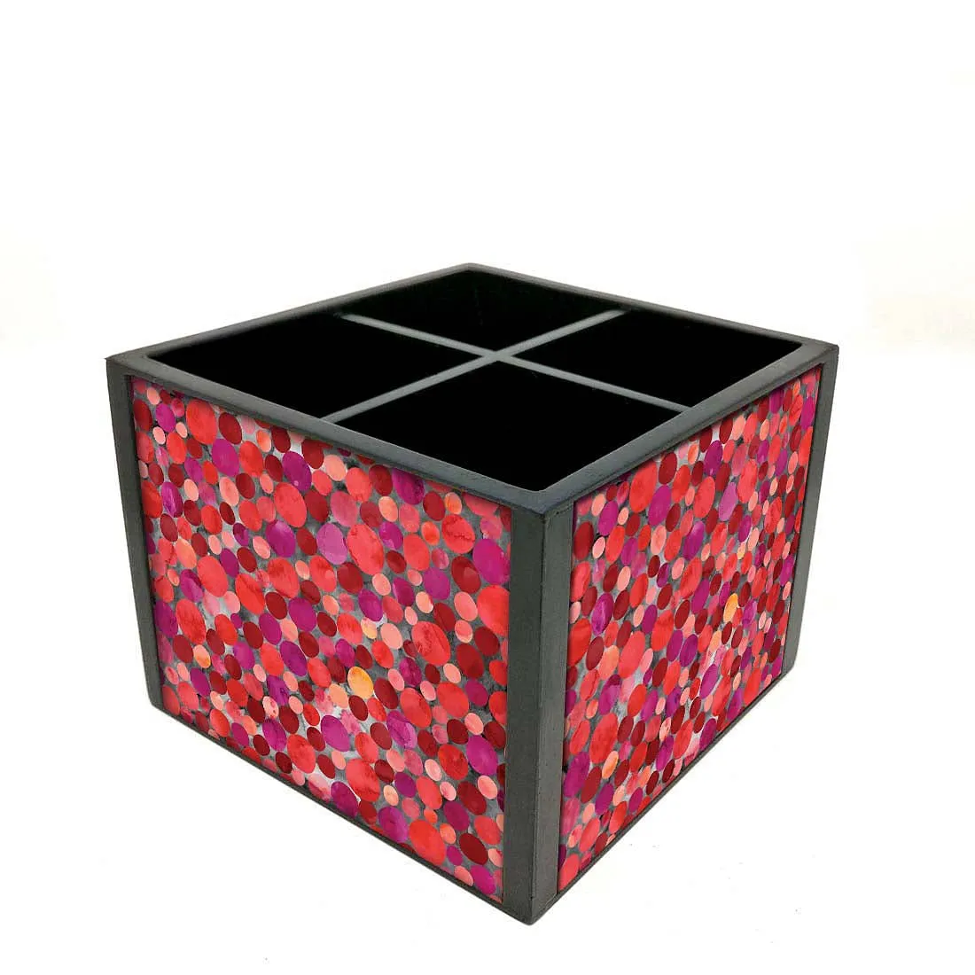 Desk Organizer For Stationery -  Cool Prints Red