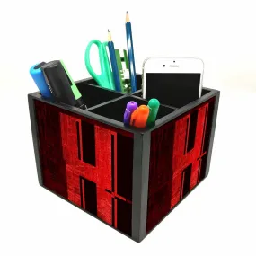 Desk Organizer For Stationery -  Letter H