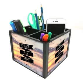 Desk Organizer For Stationery -  Sky