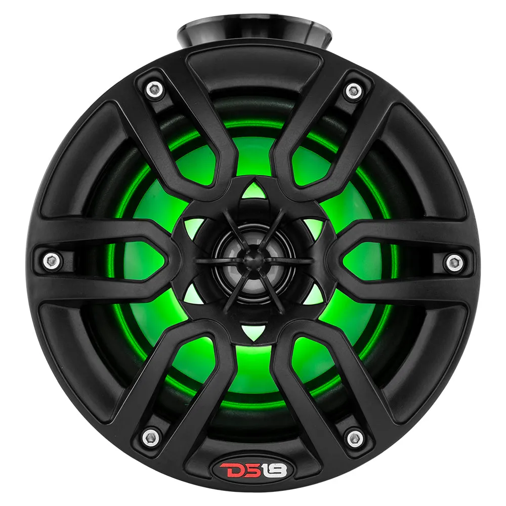 DS18 HYDRO 6.5" Compact Wakeboard Pod Tower w/RGB Light - 300W - Black [NXL-PS6BK]