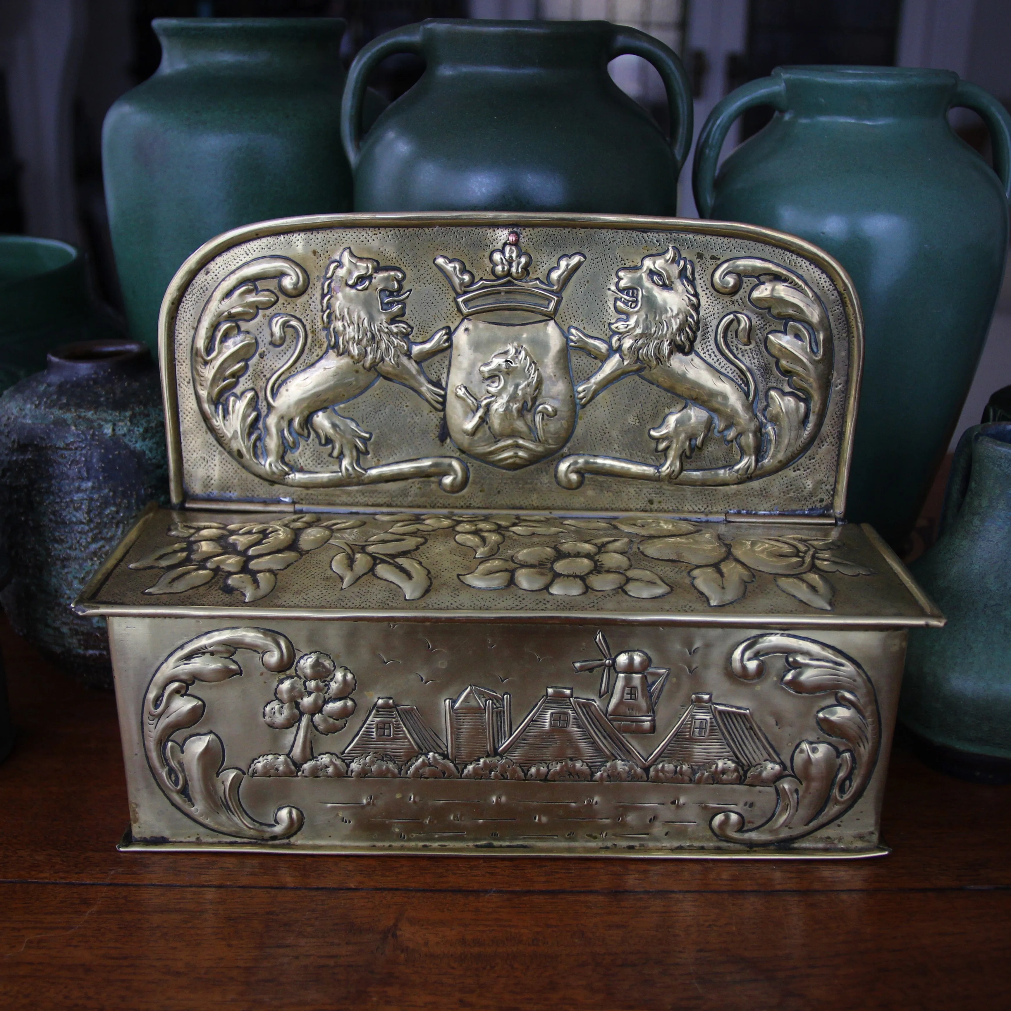 English Brass Candlebox