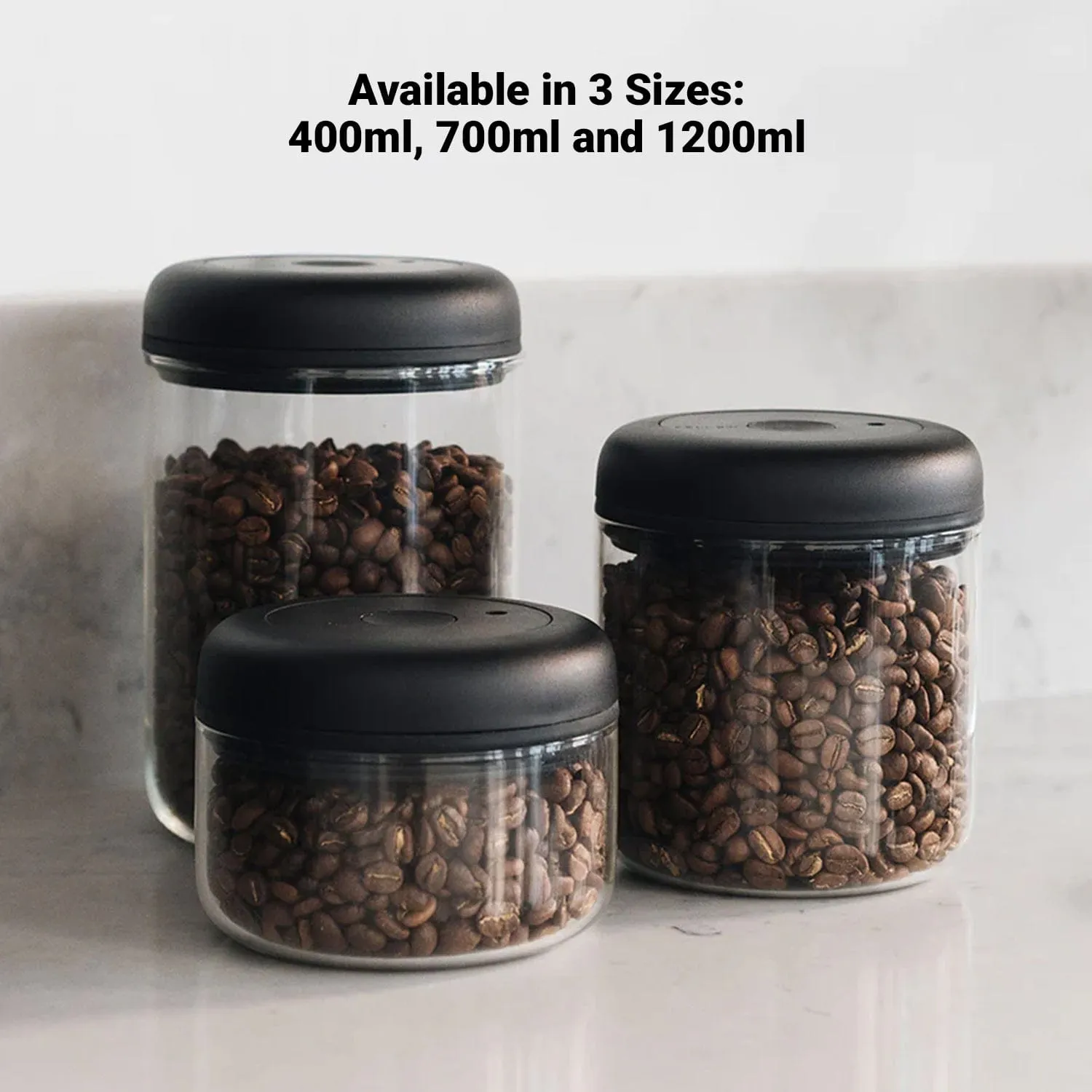 Fellow Atmos Vacuum Storage Canister, Clear Glass