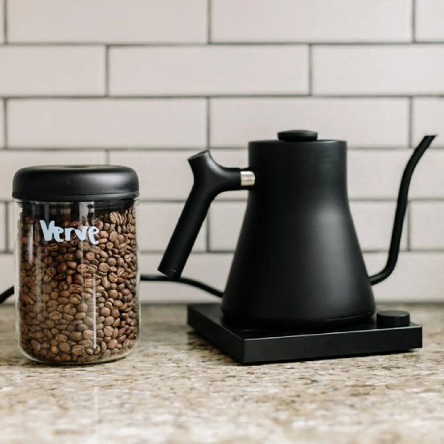 Fellow Atmos Vacuum Storage Canister, Clear Glass