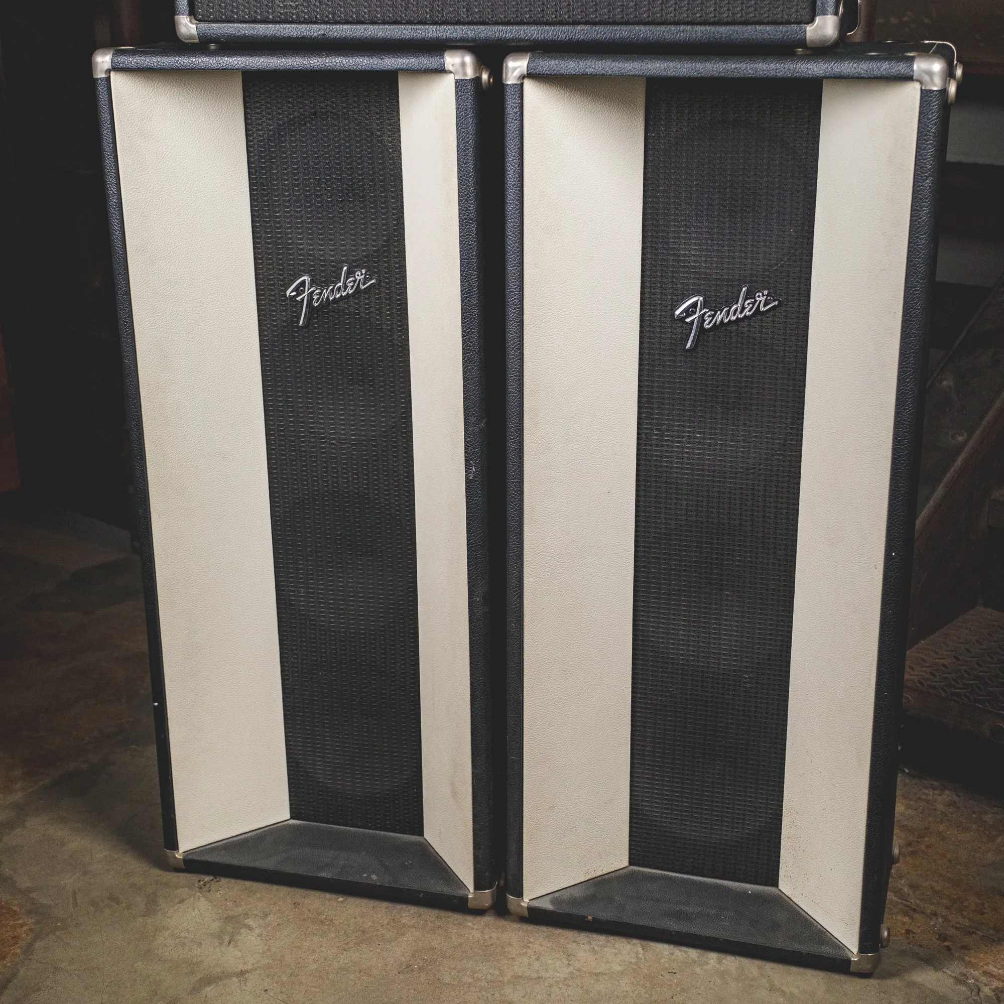 Fender 1974 Silverface PA 100 With Speakers And Footswitch - Used