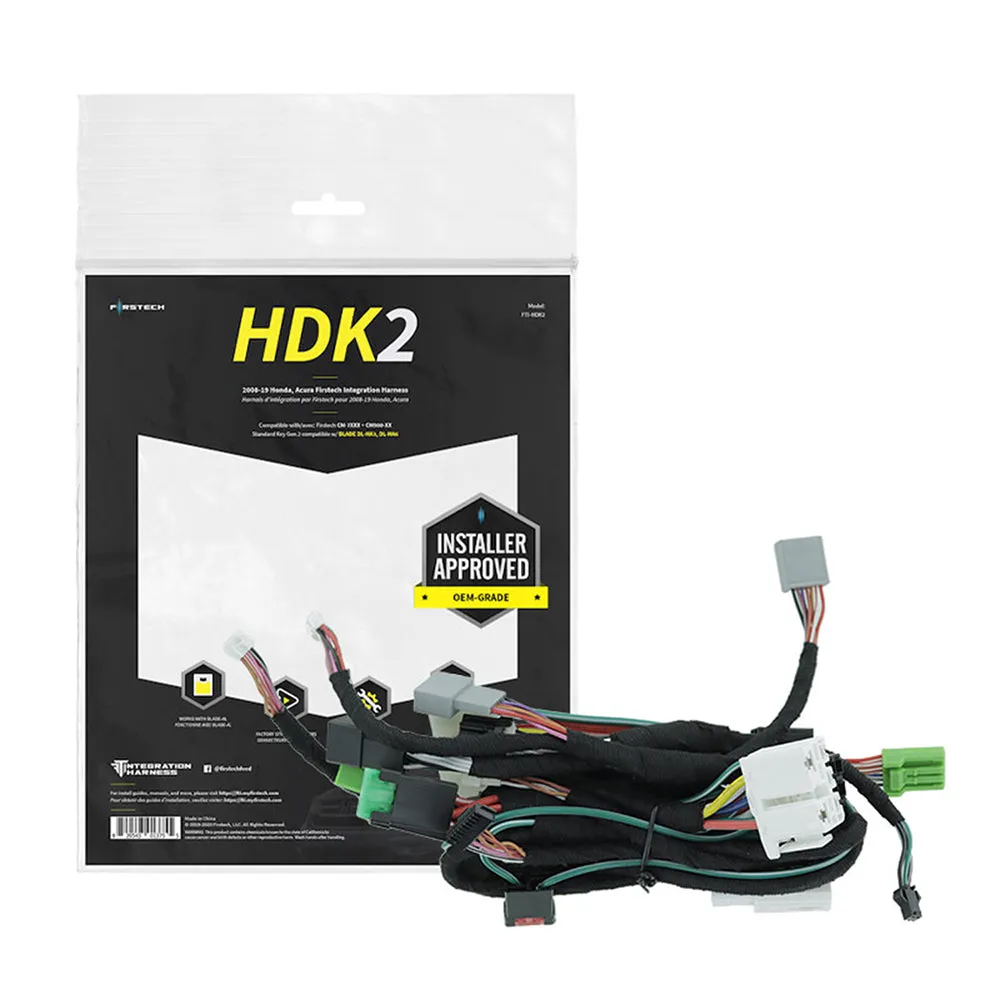 Firstech HDK2 Integration Harness 2008-2019 Honda Acura Standard Key Gen 2