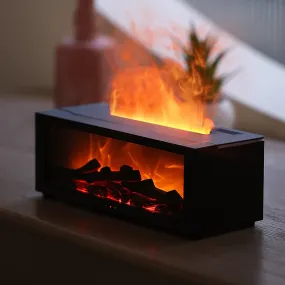 Flame Aromatherapy Humidifier - 4-in-1 Diffuser with Smart Timer