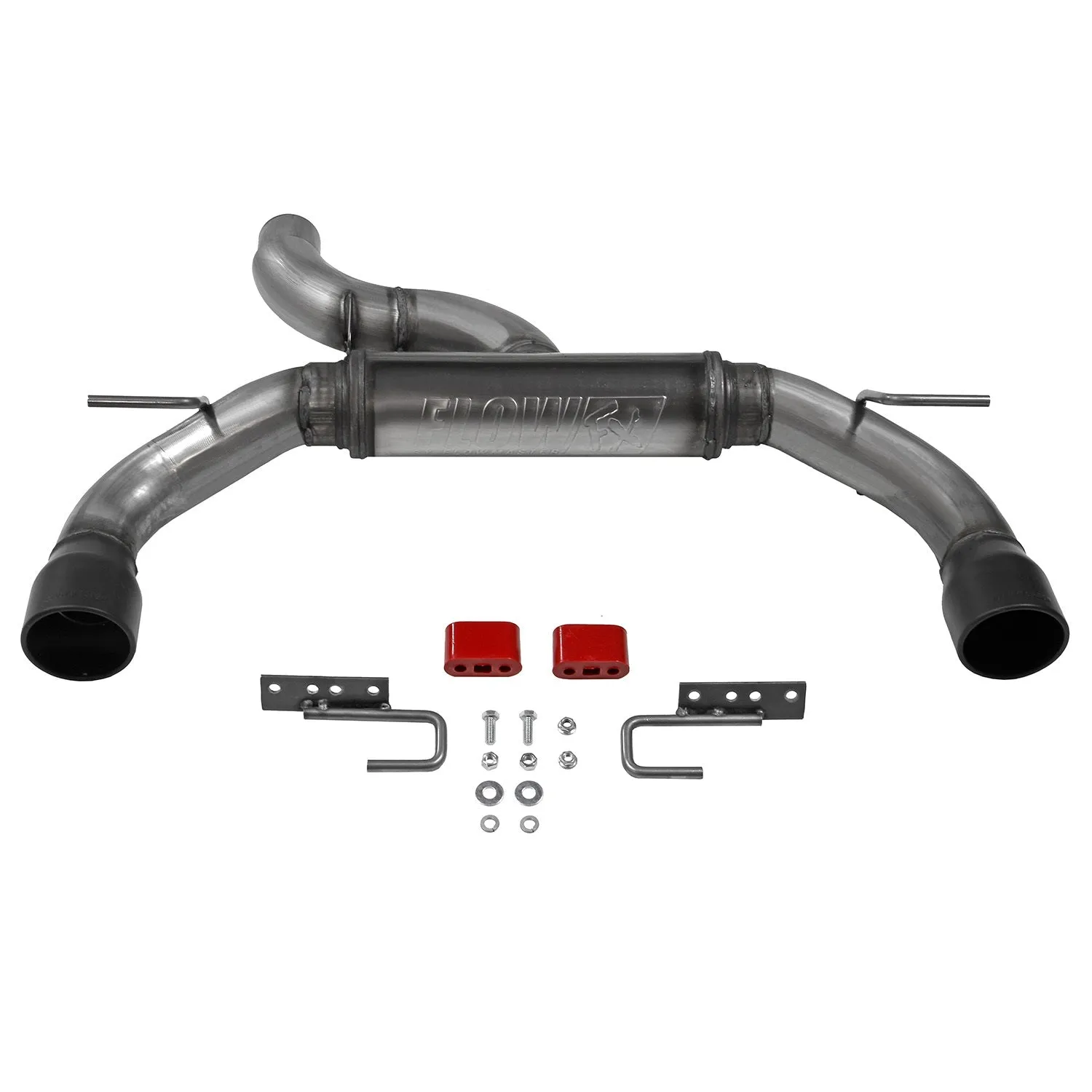 Flowmaster FlowFX Axle-Back Exhaust System - 3 in Diameter - Dual Rear Exit - 4 in Black Tips - Ford EcoBoost-Series - Ford Midsize SUV 2021-22