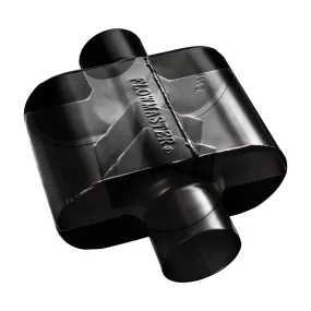 Flowmaster Super 10 Muffler Dual 2-1/2 Inlet/Outlets 9-3/4 x 4-1/4" Oval Body 6-1/2" Long - Stainless