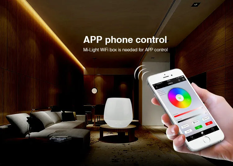 FluxTech - 5 In 1 LED Strip Light Controller for Single Colour/ CCT/ RGB/ RGBW/ RGB CCT Strips Light