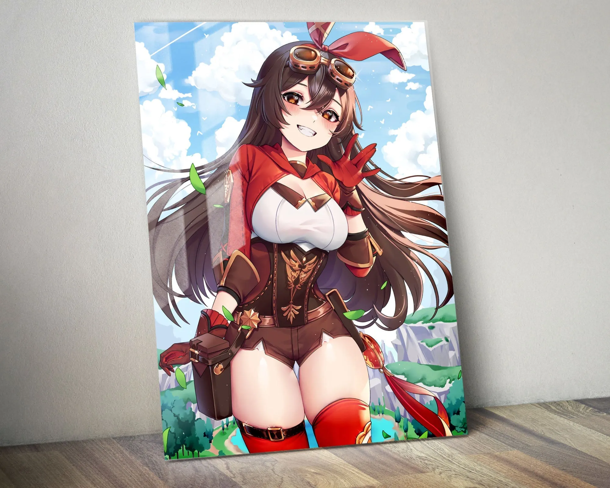 Genshin Impact Amber Metal Poster