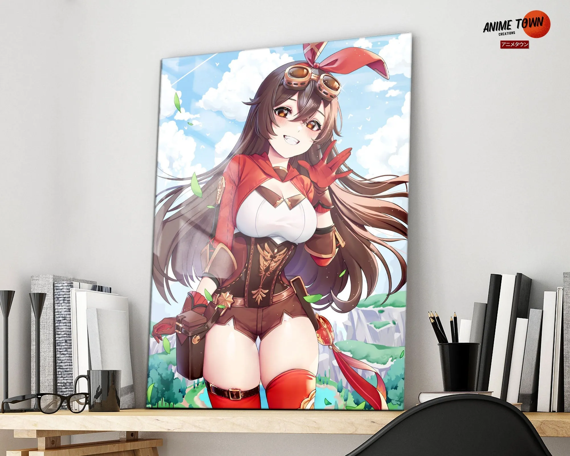Genshin Impact Amber Metal Poster