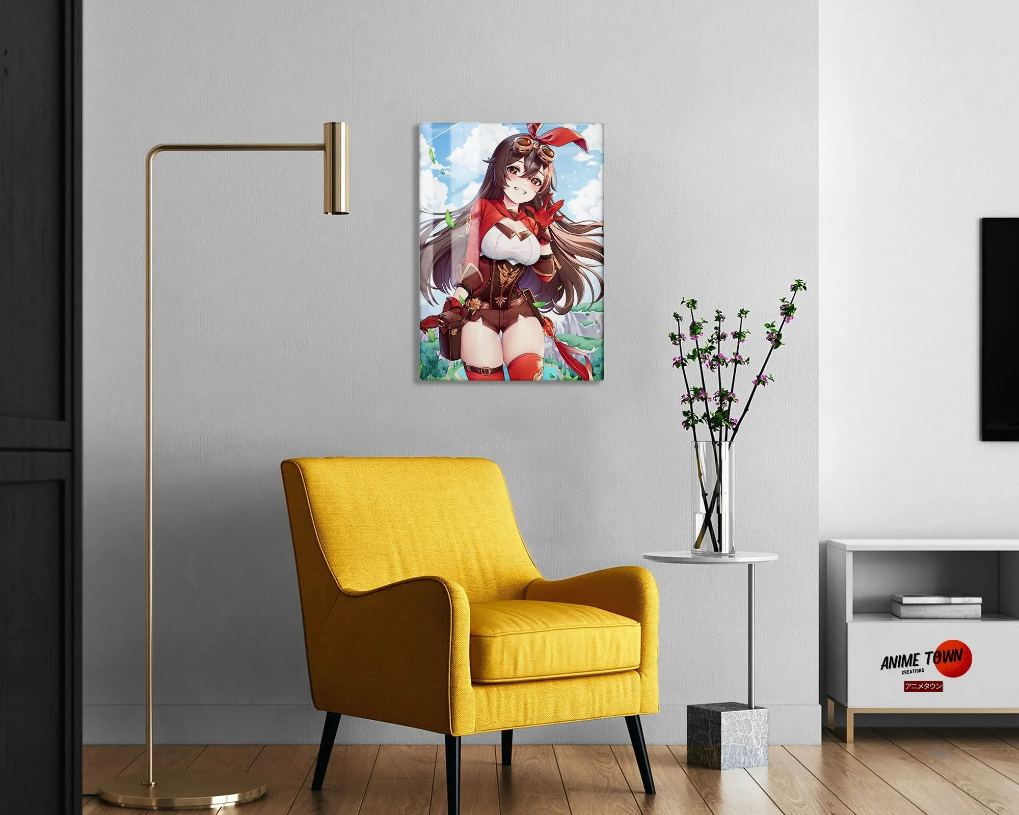 Genshin Impact Amber Metal Poster