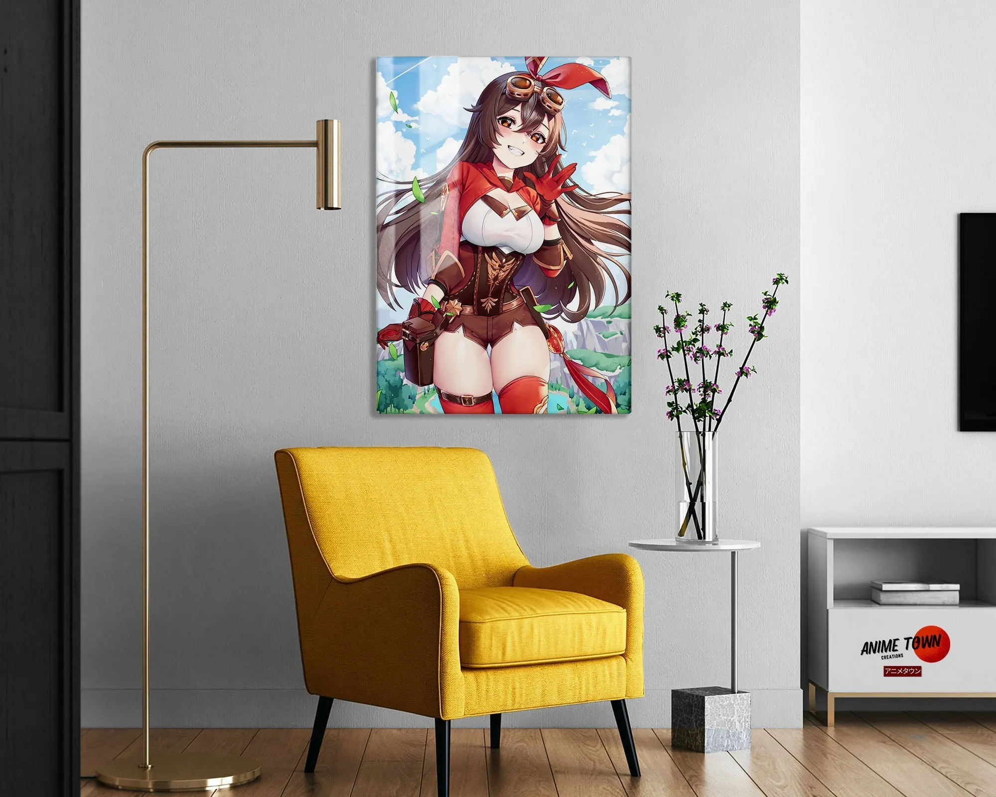 Genshin Impact Amber Metal Poster