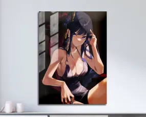 Genshin Impact Raiden Shogun Metal Poster