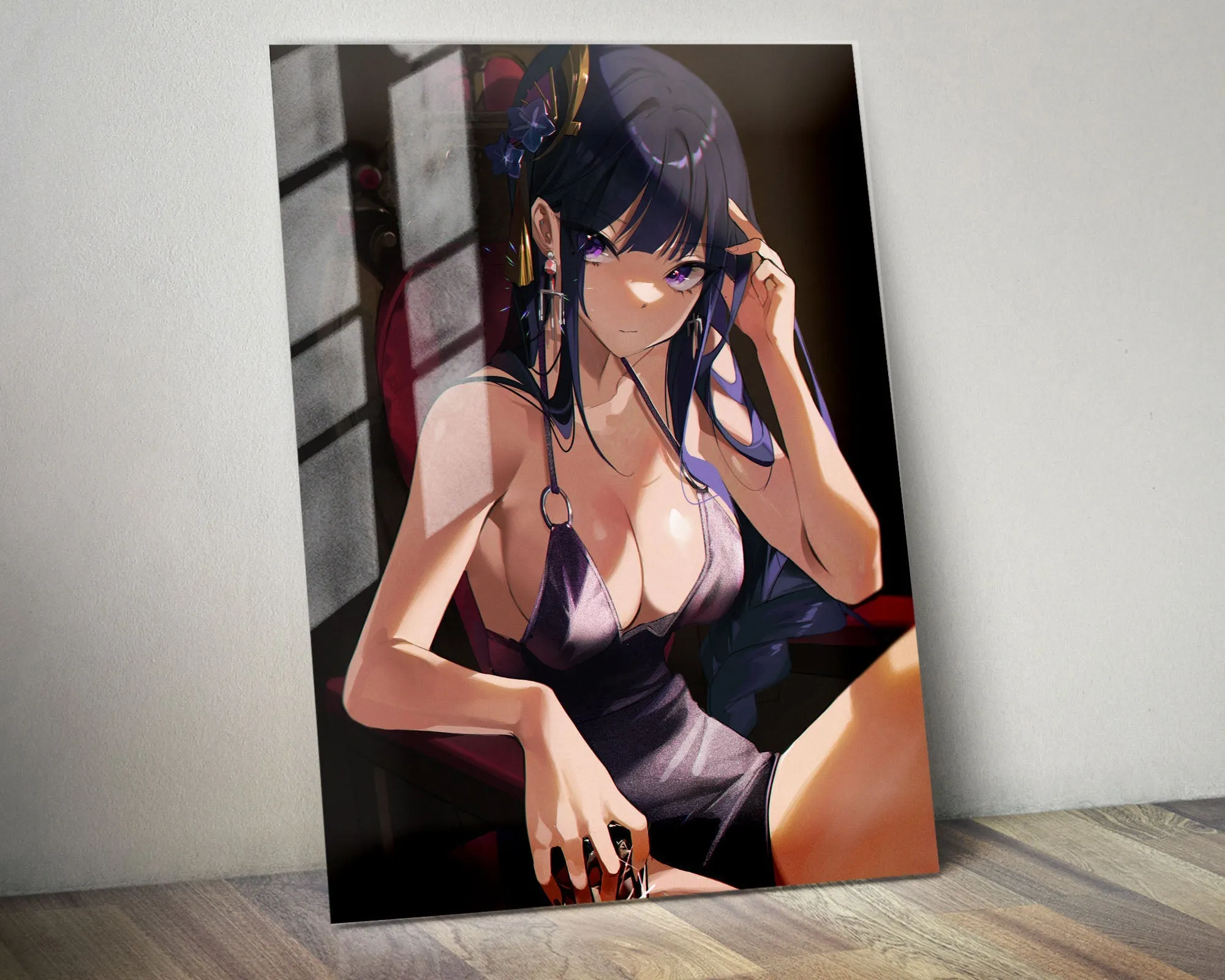 Genshin Impact Raiden Shogun Metal Poster