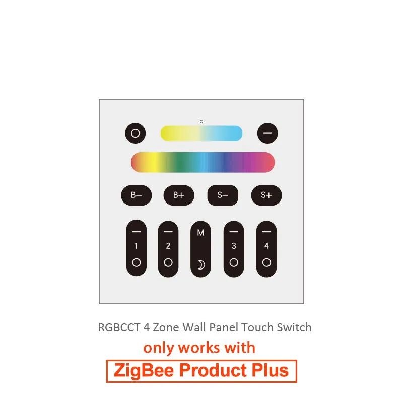 GLEDOPTO Zigbee RGBCCT LED Controller Plus RGB CCT Smart Working with Amazon Alexa Echo 3.0 Gateway APP Remote Control 12V 24V