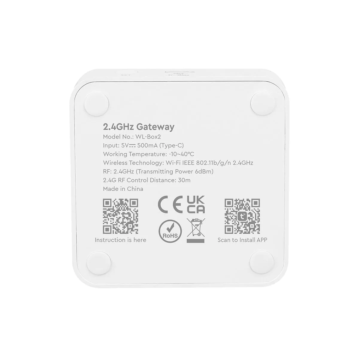 GloboStar® 73436 WL-BOX2 Mi-BOXER Smart Gateway Bridge Adapter WiFi RF 2.4Ghz USB DC 5V - IP20 Μ6.4 x Π6.4 x Υ1.5cm - 5 Years Warranty