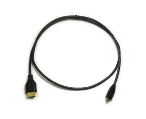 HDMI 1.4 Cable, Male to Micro(D)-Male Thin Cable High Speed w/Ethernet, 34AWG, 1FT, 6FT, 4K x 2K at 30Hz