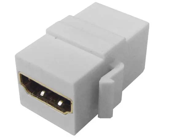 HDMI 2.0 Coupler Keystone Jack, White, 4K x 2K at 60Hz