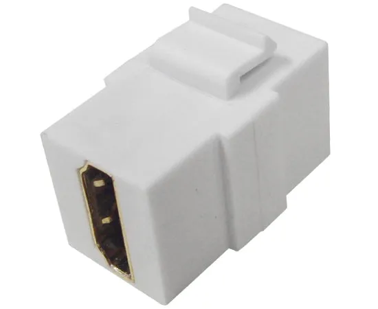 HDMI 2.0 Coupler Keystone Jack, White, 4K x 2K at 60Hz