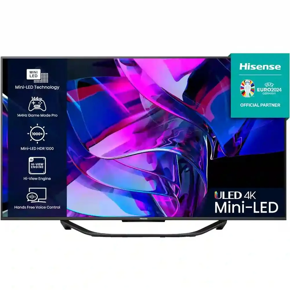 Hisense U7 Series 65U7KQTUK 65" Mini LED 4K Ultra HD Mini-LED Smart TV - Grey