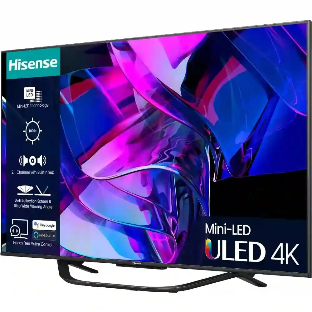Hisense U7 Series 65U7KQTUK 65" Mini LED 4K Ultra HD Mini-LED Smart TV - Grey
