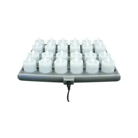 Hollowick Platinum  LED Rechargeable Series 24 Set Amber