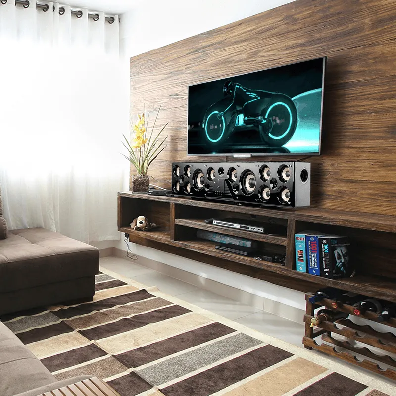 HY 6120HD 750W Bluetooth Speaker 3D Surround 5.1CH DTS Home Theatre Wooden Soundbar for Xiaomi TV Echos Wall TV Karaoke Speakers Fiber Coaxial AC-3 USB AUX TV Soeaker