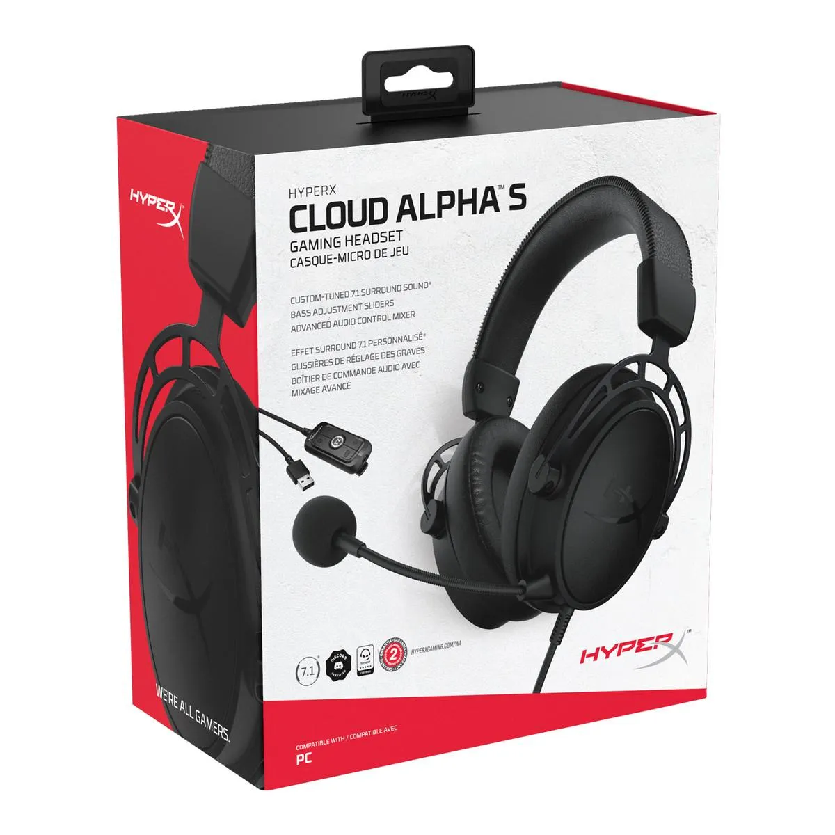 HyperX Cloud Alpha S Gaming Headset (Black)