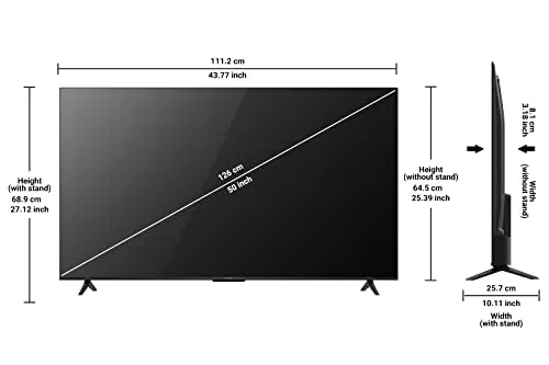iFFALCON 126 cm (50 inches) 4K Ultra HD Smart LED Google TV iFF50U62 (Black)