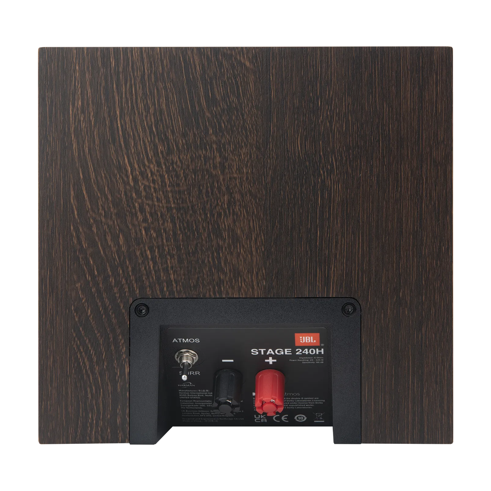JBL STAGE 240H Height Channel Loudspeaker (Pair, Espresso) - 4.5"