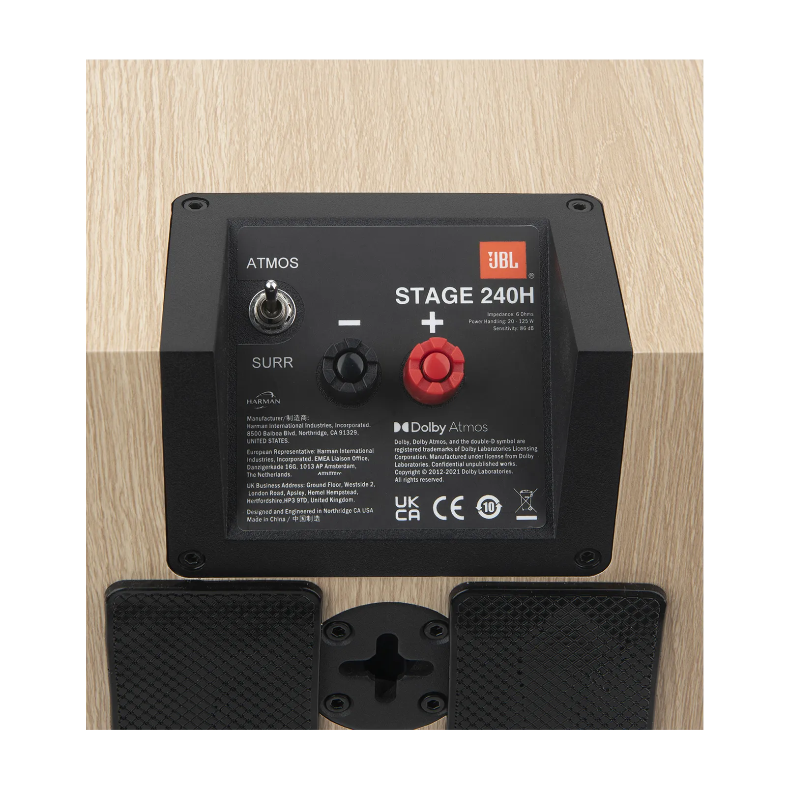 JBL STAGE 240H Height Channel Loudspeaker (Pair, Latte) - 4.5"