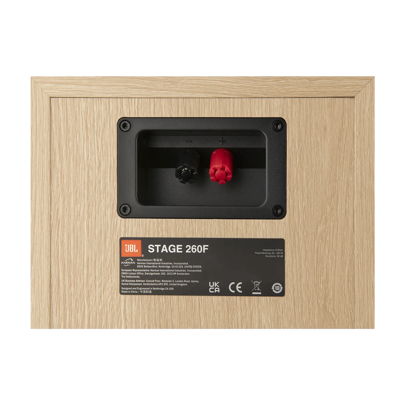 JBL STAGE 260F 2.5-Way Floor-Standing Loudspeaker (Single, Latte) - Dual 6.5"