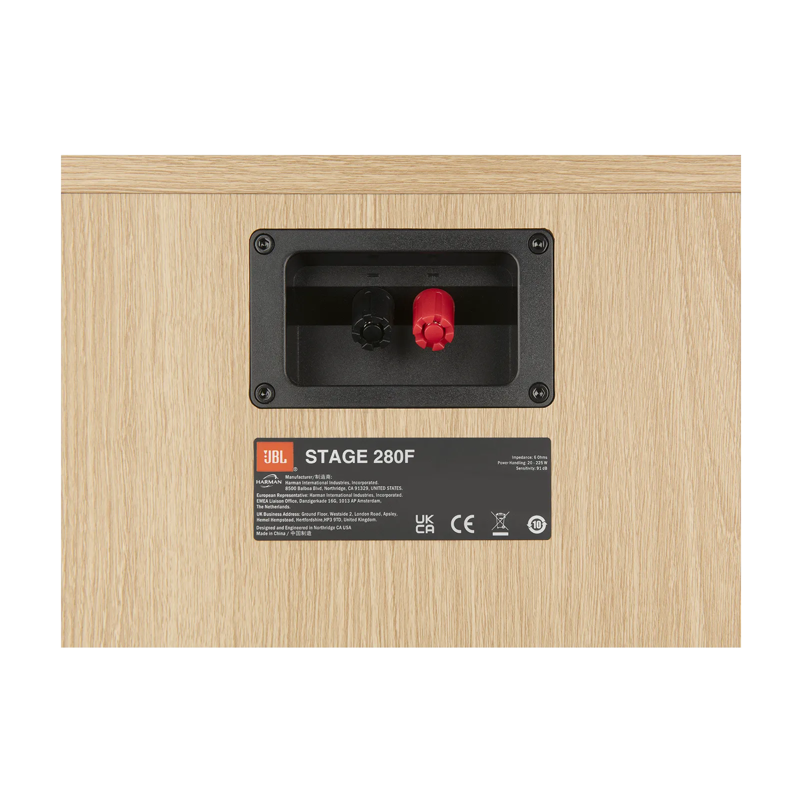 JBL Stage 280F 2.5-Way Floor-Standing Loudspeaker (Single, Latte) - Dual 8"